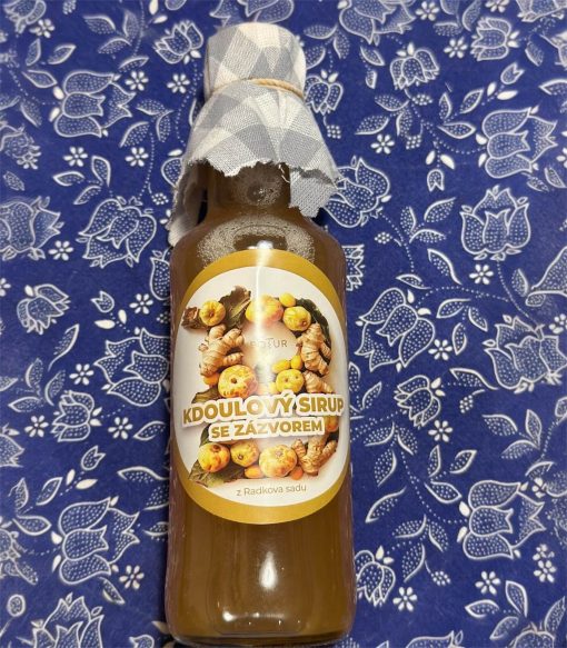 Kdoulový sirup se zázvorem z Radkova sadu 200ml
